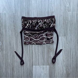 Vintage Brown Print Tube Top